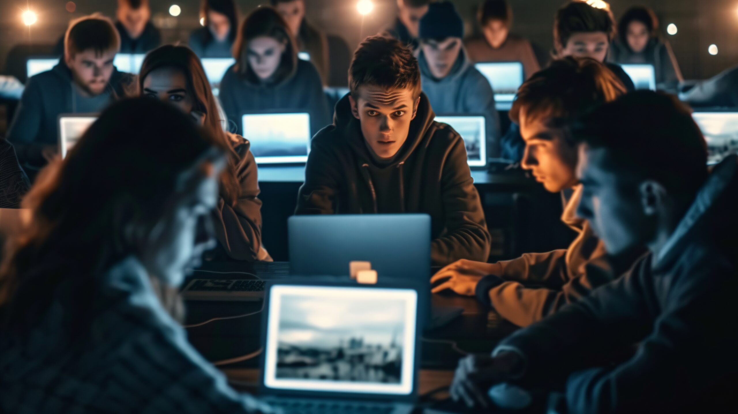 view people addicted their smartphone looking scrolling through screens